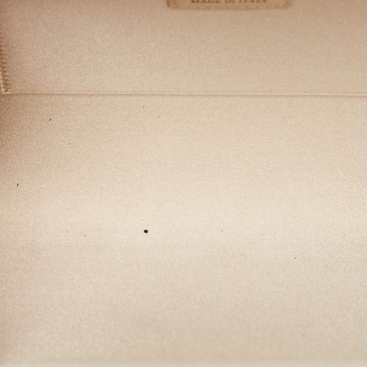 Pre Owned Jimmy Choo Black Fabric and Glitter Frame Clutch
