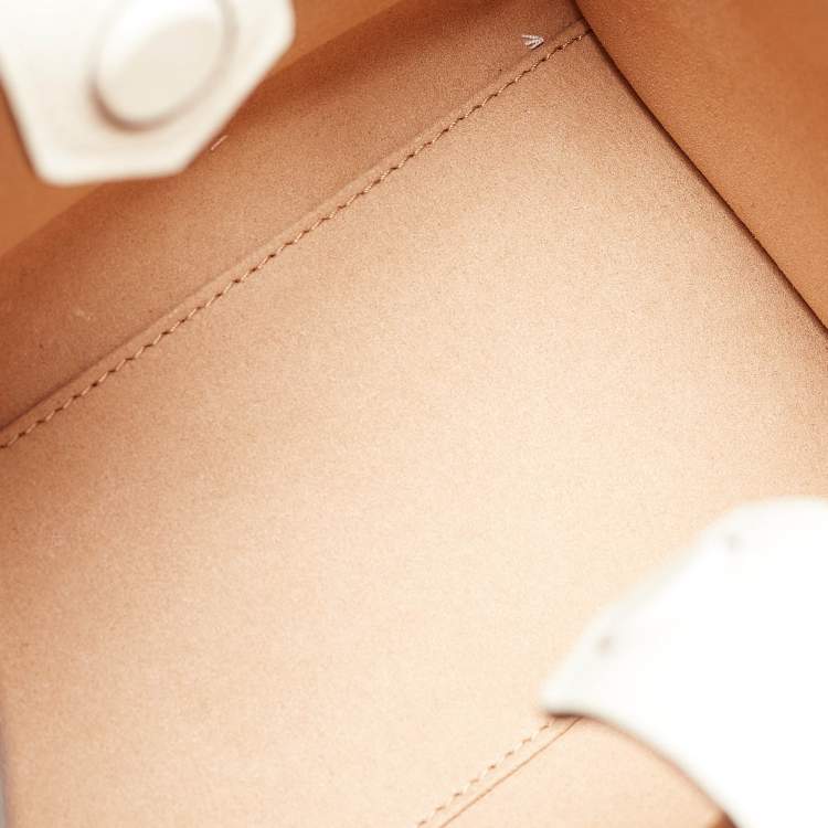 Pre Owned Jimmy Choo White Leather Varenne Tote 