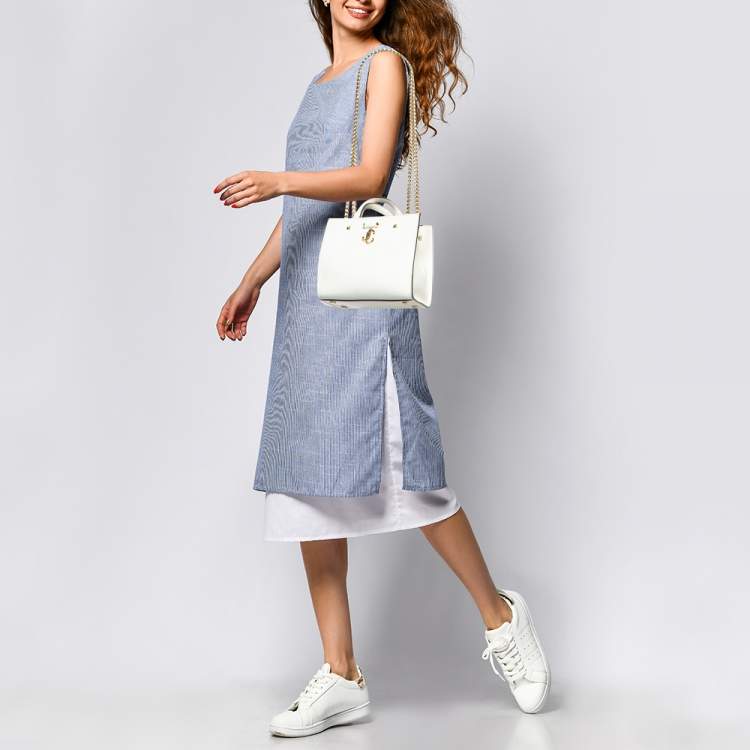 VIP SALE!!【JIMMY CHOO】VARENNE☆トート☆レザー☆ホワイト luxury-women-jimmy-choo-used-