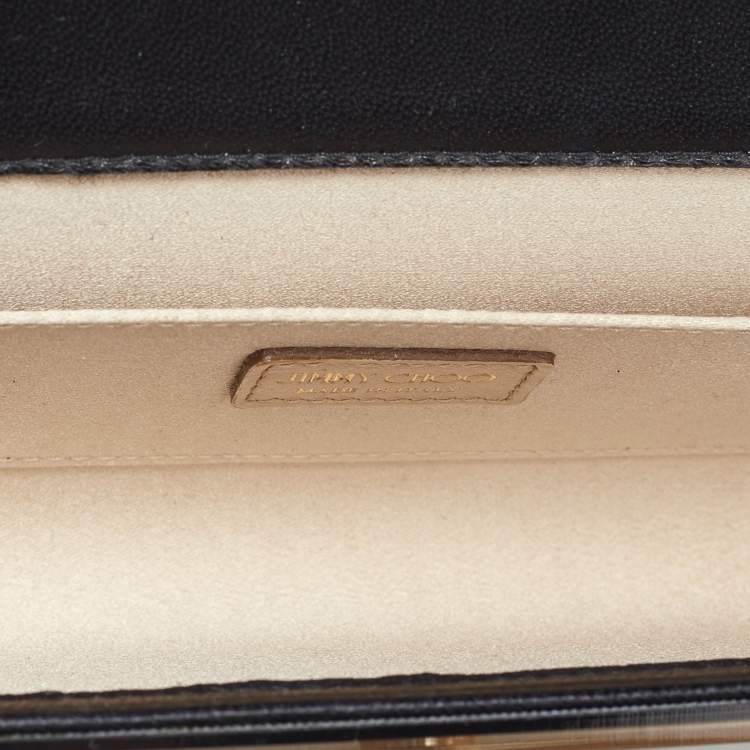Pre Owned Jimmy Choo Tri Color Acrylic and Leather Sweetie Chain Clutch