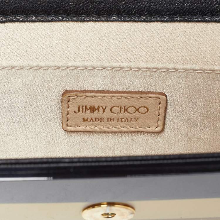 Pre Owned Jimmy Choo Tri Color Acrylic and Leather Sweetie Chain Clutch