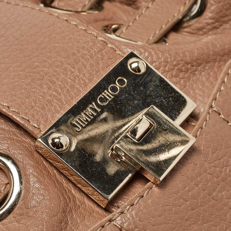 Pre Owned Jimmy Choo Brown Leather Ramona Shoulder Bag