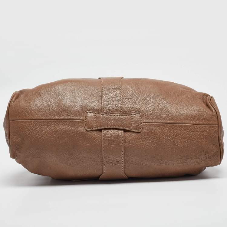 Pre Owned Jimmy Choo Brown Leather Ramona Shoulder Bag