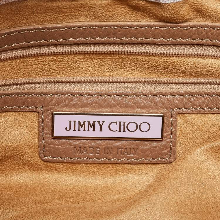 Pre Owned Jimmy Choo Brown Leather Ramona Shoulder Bag
