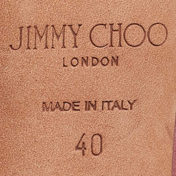 مملوكة مسبقًا Jimmy Choo Pink Suede Romy Pumps Size 40
