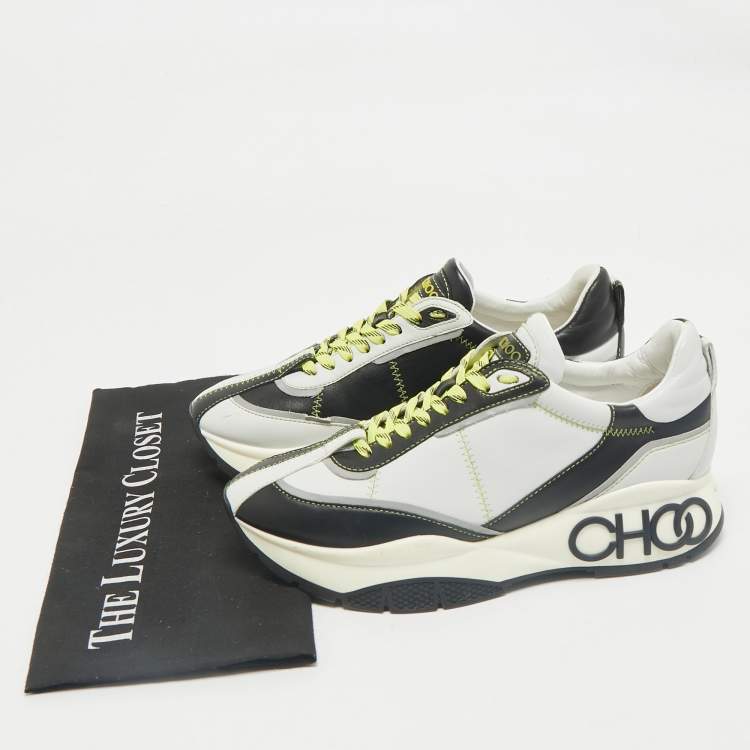 Pre Owned Jimmy Choo Multicolor Leather Raine Sneakers Size 39