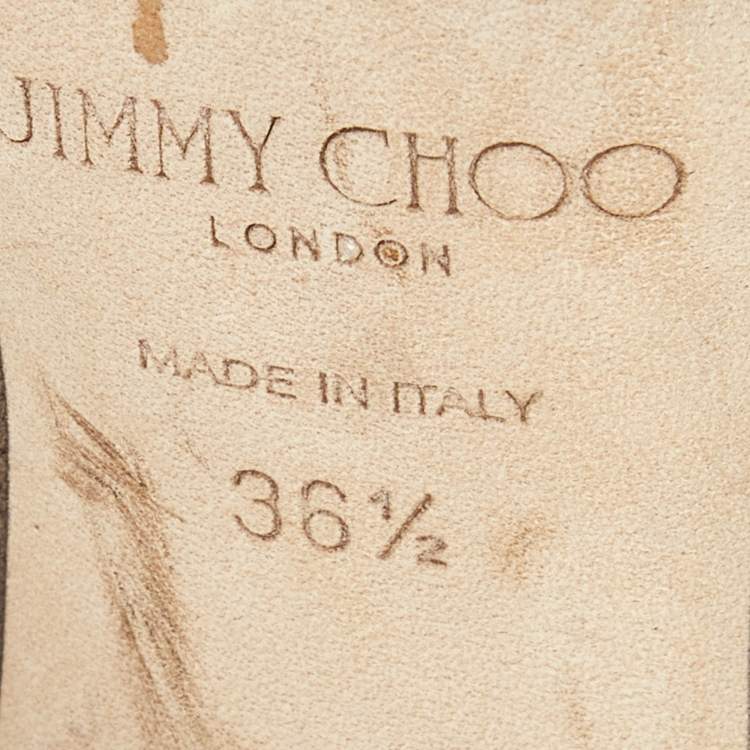 Pre Owned Jimmy Choo Beige Suede Romy Pumps Size 36.5
