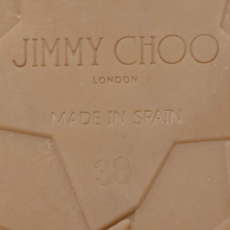 Pre Owned Jimmy Choo Brown Suede Mules Size 38