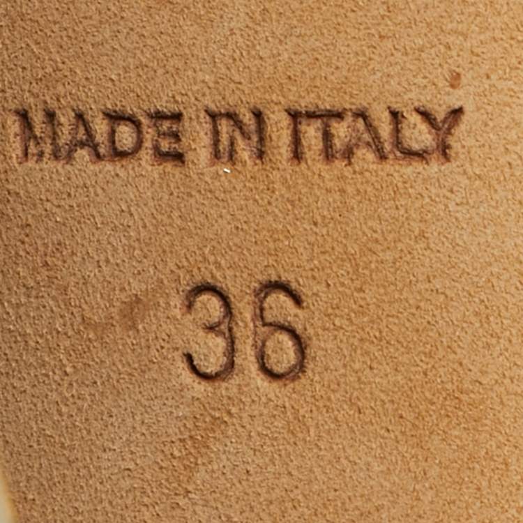 Pre Owned Jimmy Choo Gold Python Embossed Leather D'orsay Pumps Size 36