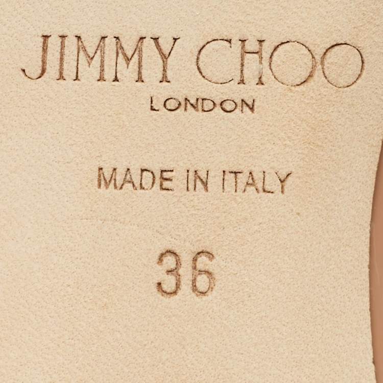 Pre Owned Jimmy Choo Dusty Pink Patent Leather Bing Mules Size 36