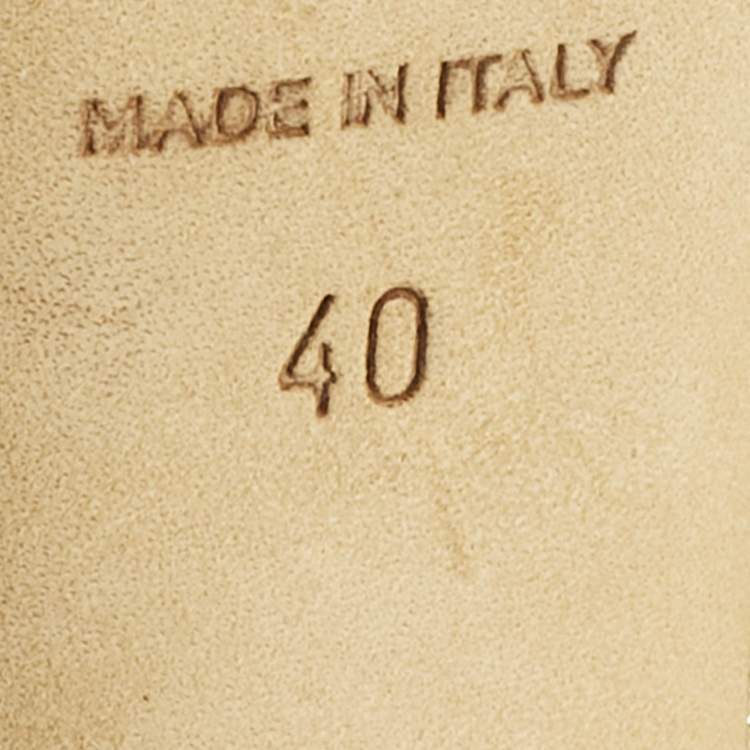 Pre Owned Jimmy Choo Gold Glitter Verity Peep Toe Slingback Pumps Size 40