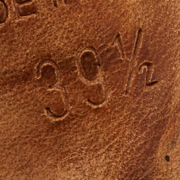 Pre Owned Jimmy Choo Grey Leather Zip Detail Block Heel Pumps Size 39.5