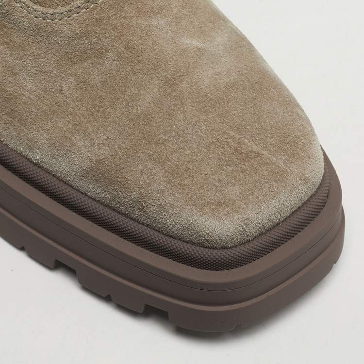 Pre Owned Jimmy Choo Noemi Size 35.5 Taupe Grey Ankle Length Boots