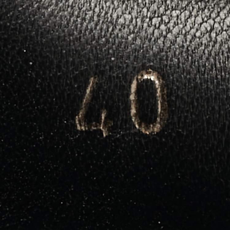 Pre Owned Jimmy Choo Bryer Size 40 Black Leather Platform Loafers