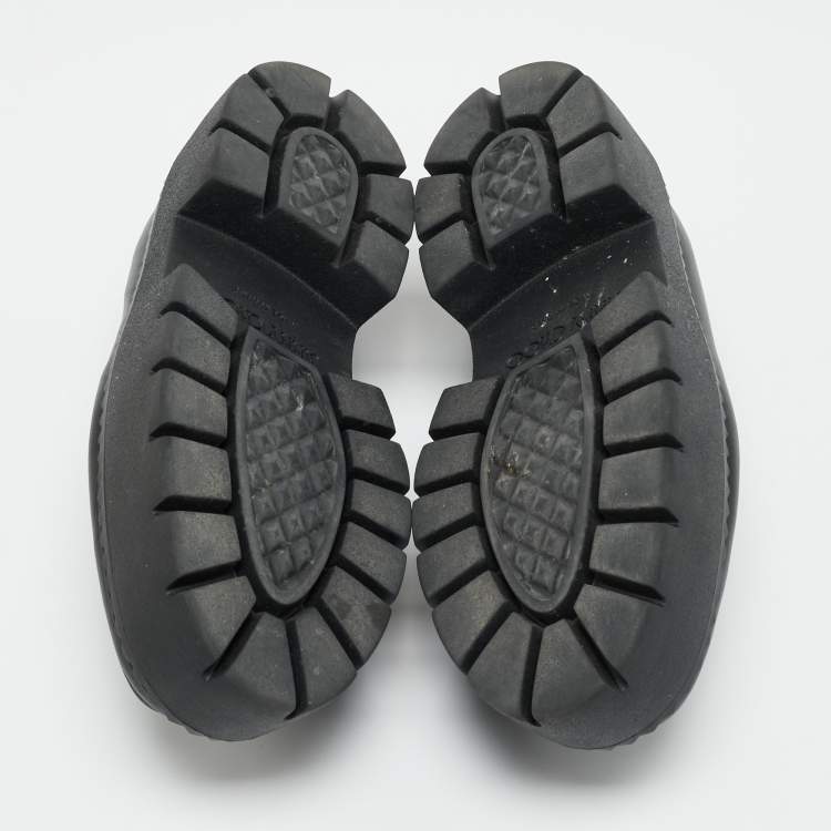 Pre Owned Jimmy Choo Bryer Size 40 Black Leather Platform Loafers