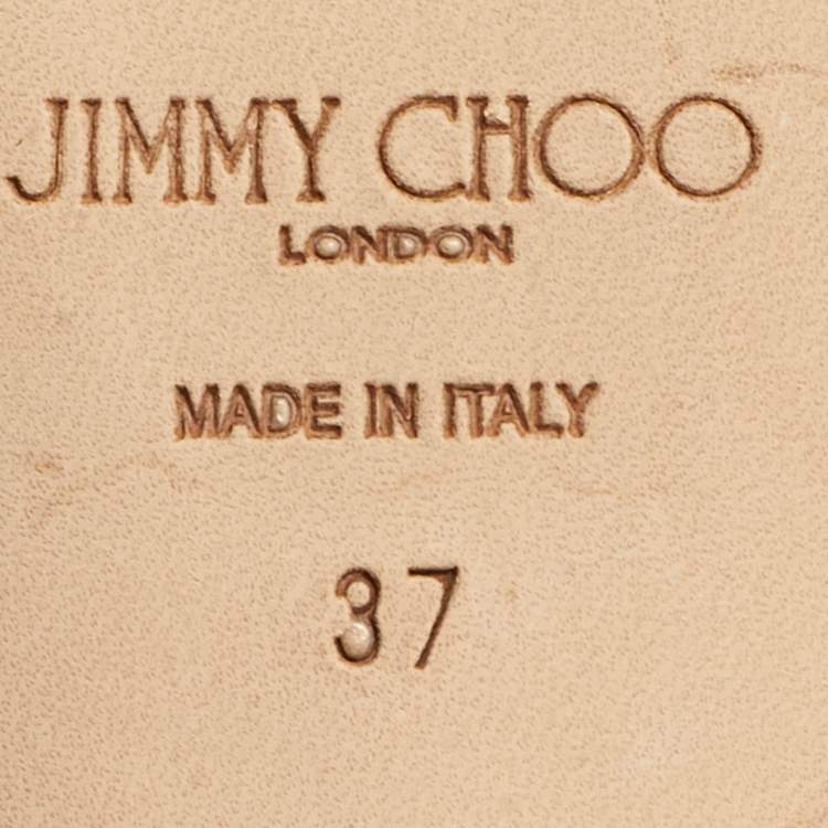 Pre Owned Jimmy Choo Hya Pearl Embellished Size 37 White Leather Slingback Pumps