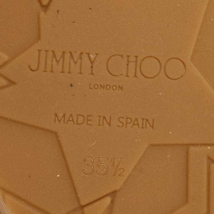 مملوكة مسبقًا Jimmy Choo DeeDee Size 35.5 Black Suede Cork Platform Wedge Slide Sandals