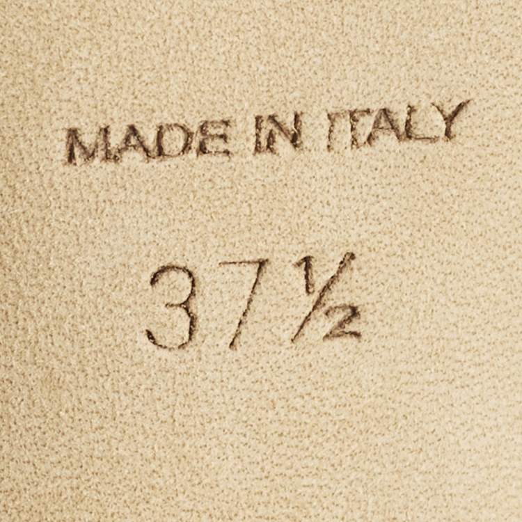 Pre Owned Jimmy Choo Fetto Size 37.5 White Mesh and Patent Leather D'orsay Pumps