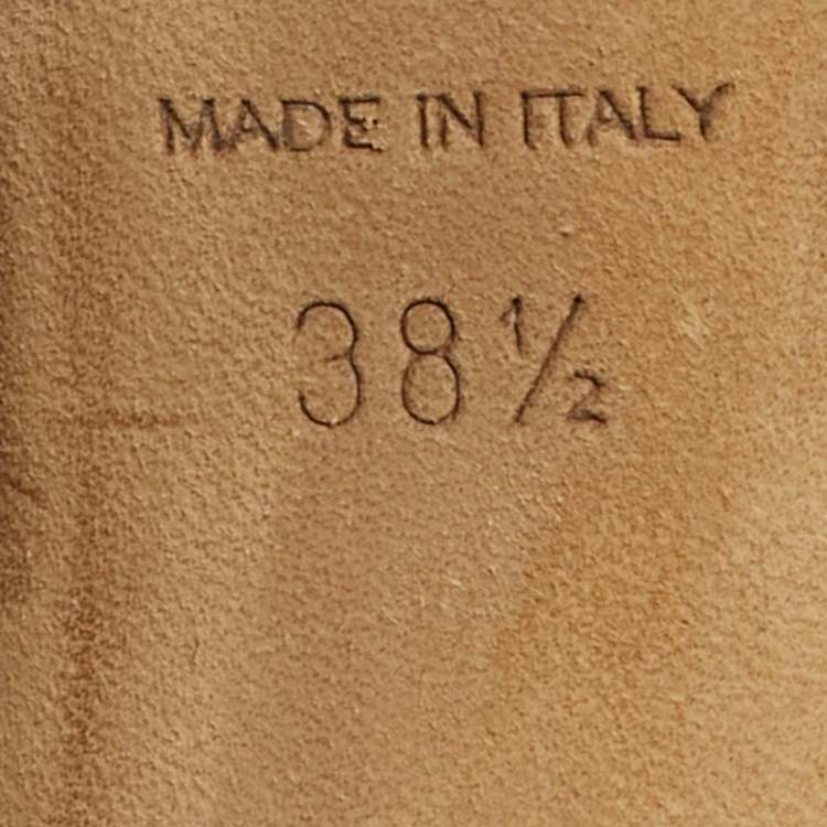 Pre Owned Jimmy Choo Shiloh 100 Size 38.5 Green Suede Ankle Strap Sandals