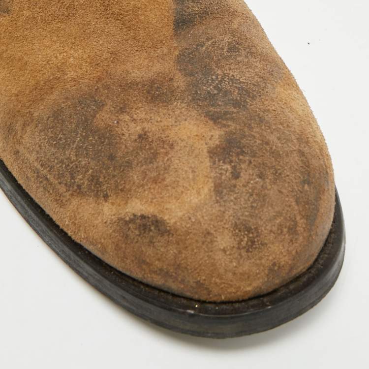 Pre Owned Jimmy Choo Dover Size 41 Brown Suede Ankle Length Boots