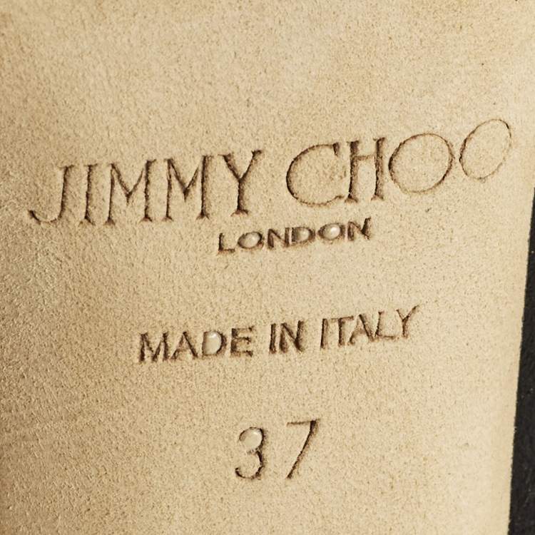 Pre Owned Jimmy Choo Love Size 37 Black Suede Pumps