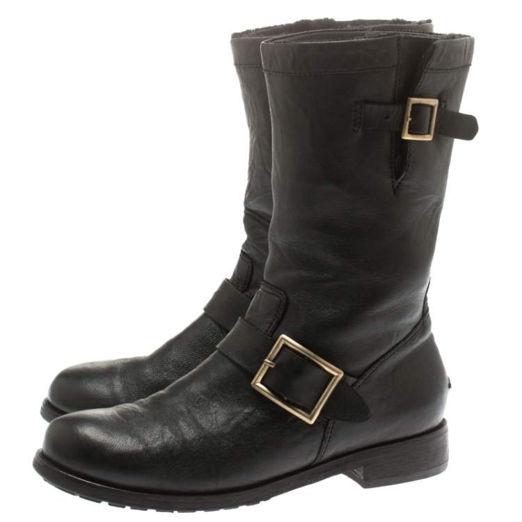 jimmy choo mid calf boots