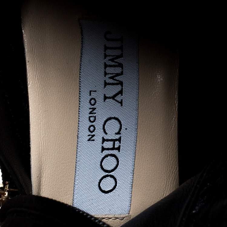 Pre Owned Jimmy Choo Black Suede Lace Up Desiree Knee Boots Size 39