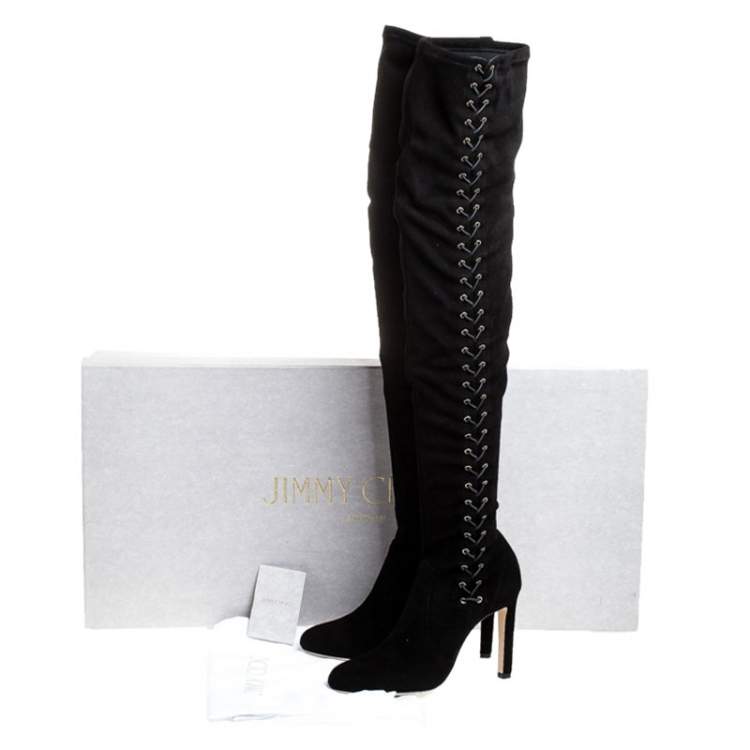 Jimmy Choo Black Suede Marie Over the 