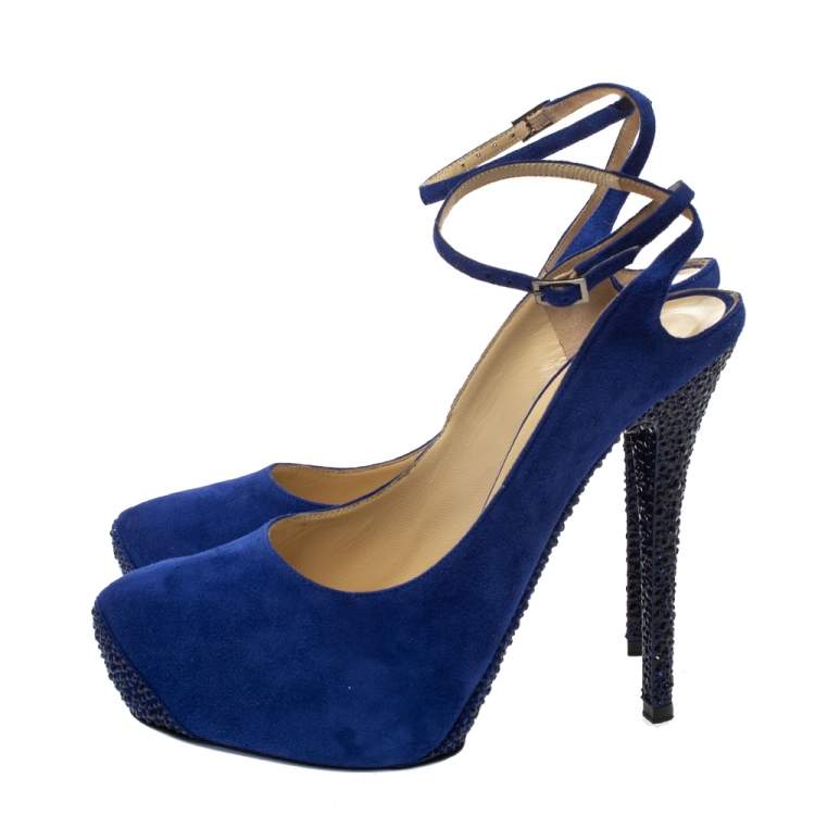 jimmy choo blue pumps