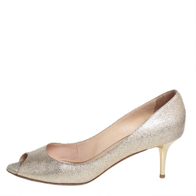 Jimmy choo evelyn discount patent peep pump