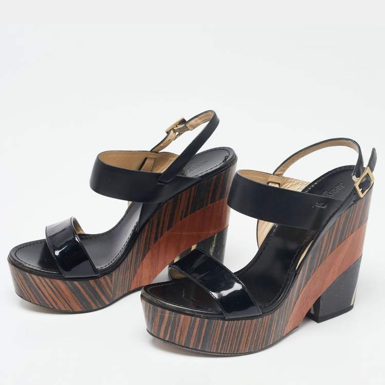 Buy Wedge Sandals Women Ladies Espadrille Summer Tan Open Toe Ankle Strap  Platform Gladiator Heeled 7cm Roman Flip Flops Beach Sandal Black Brown  Beige 3-7 UK Black 35 Online at desertcartINDIA