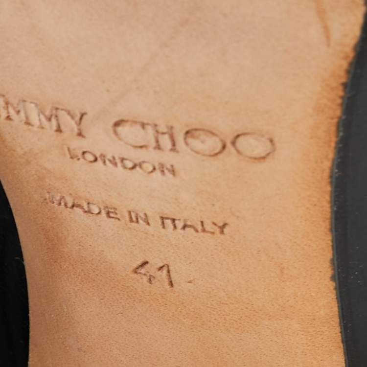 مملوكة مسبقًا Jimmy Choo Black Patent Leather Gilbert Pumps  Size 41