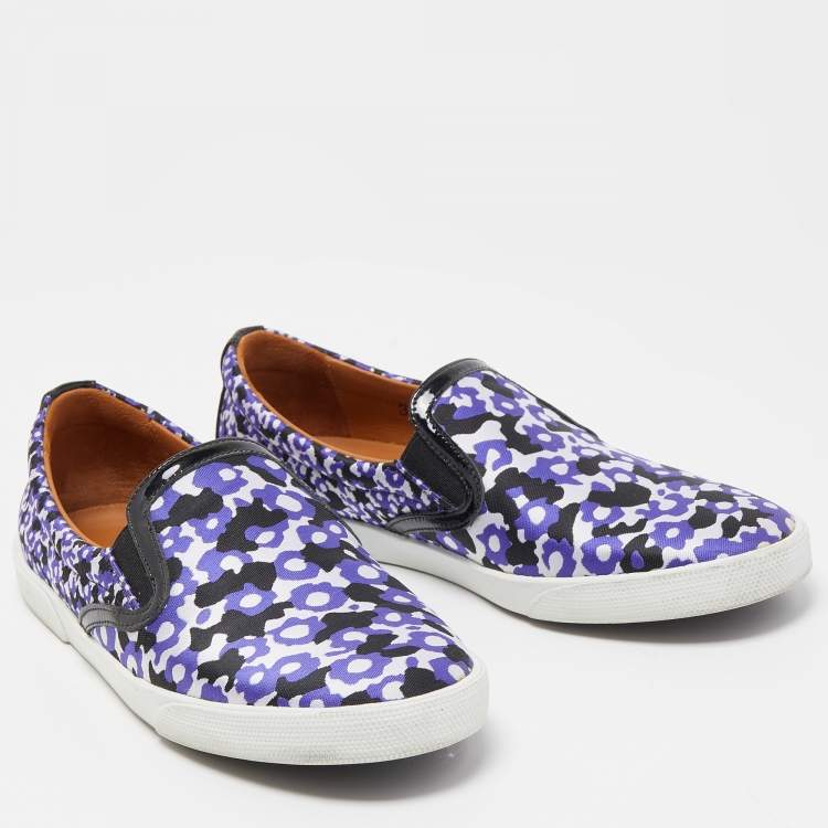 Pre Owned Jimmy Choo Multicolor Demi and Patent Slip On Sneakers Size 37.5