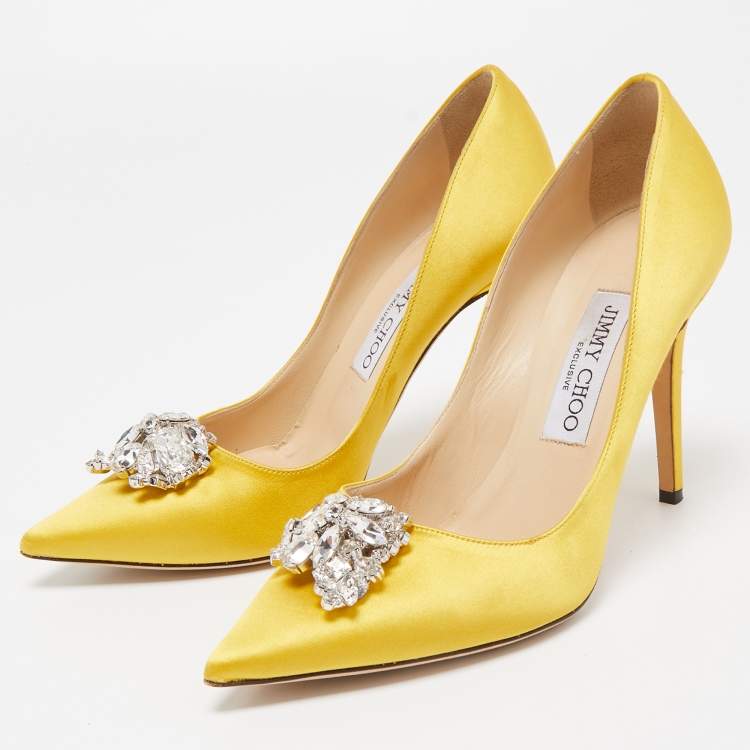 Yellow deals satin shoes