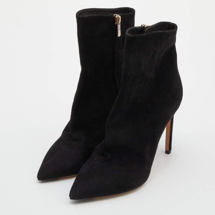 Jimmy choo black 2024 suede ankle boots