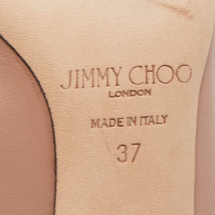 مملوكة مسبقًا Jimmy Choo Dusty Pink Leather Romy Pumps Size 37