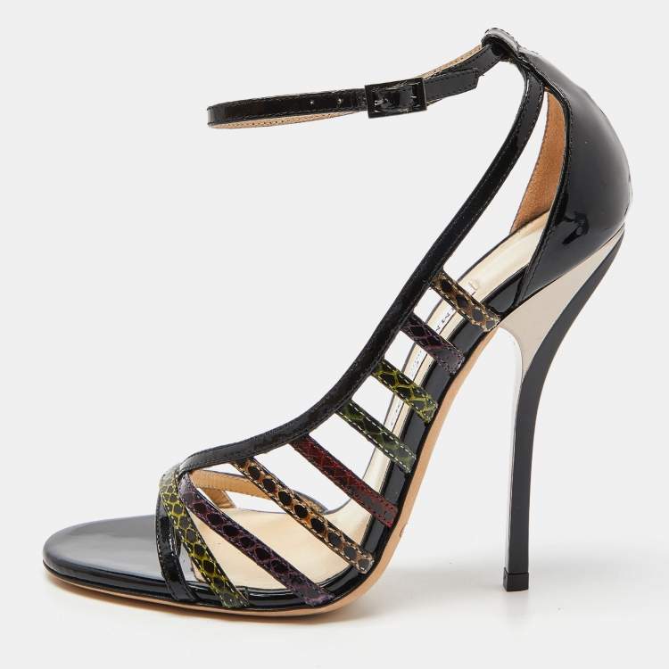 Multicolor best sale snakeskin sandals