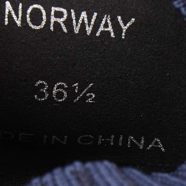 Pre Owned Jimmy Choo Navy Blue Glitter Fabric Low Top Sneakers Size 36.5