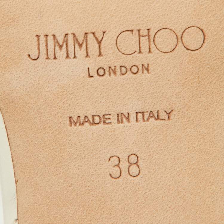 مملوكة مسبقًا Jimmy Choo Beige Rope and Leather Erica Slingback Sandals Size 38