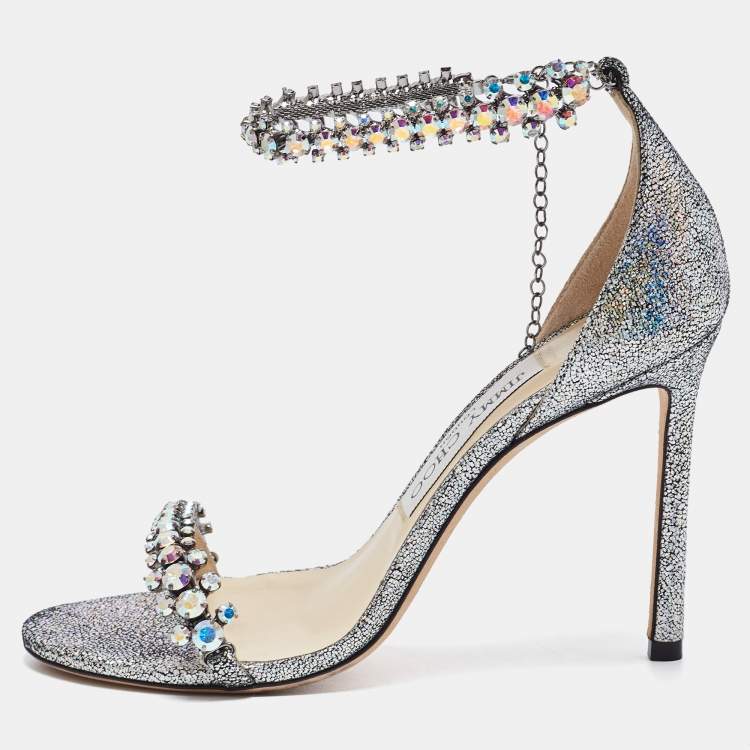 crystal glitter sandals