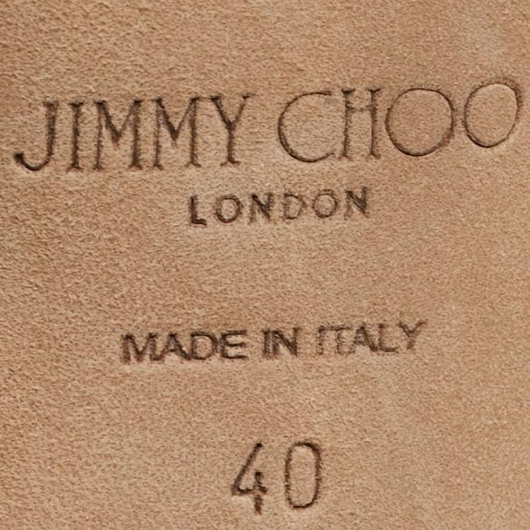 مملوكة مسبقًا Jimmy Choo Grey Suede Breslin Slingback Pumps Size 40