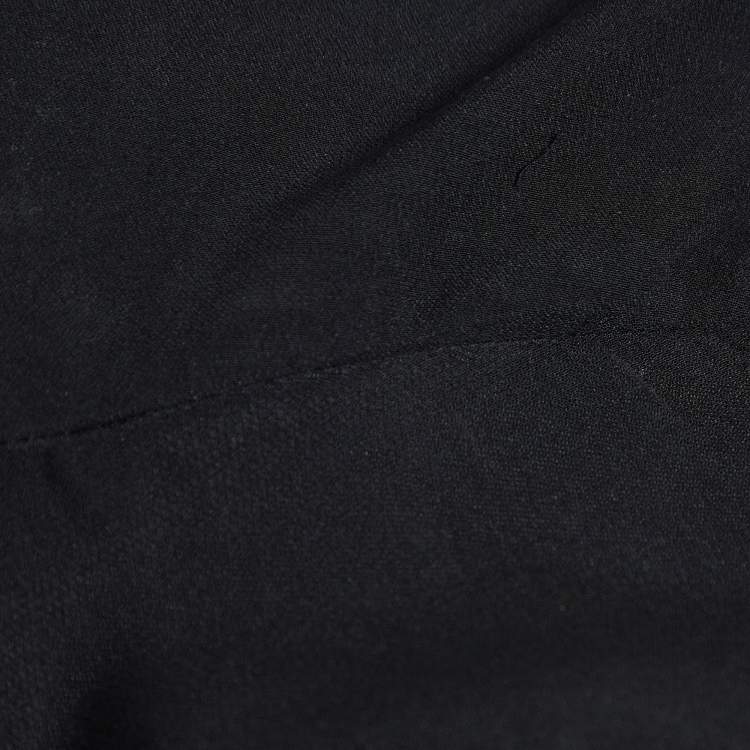 Pre Owned Jonathan Simkhai Black Silk Ruffled Top S