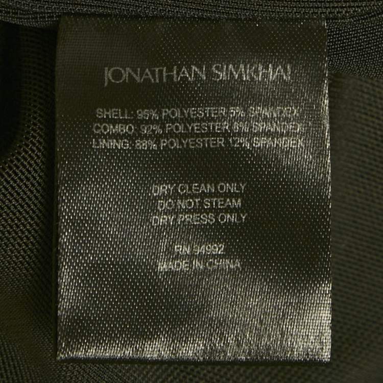 Pre Owned Jonathan Simkhai Black Sequined Midi Dress S