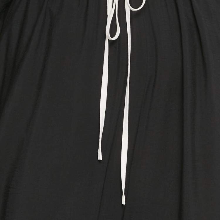 Pre Owned Jonathan Simkhai Black Crepe Cutout Maxi Dress XS