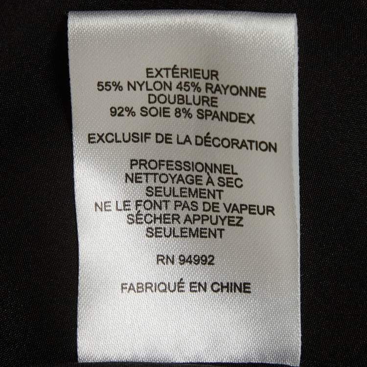 Pre Owned Jonathan Simkhai Black Lace Tulle Midi Dress S