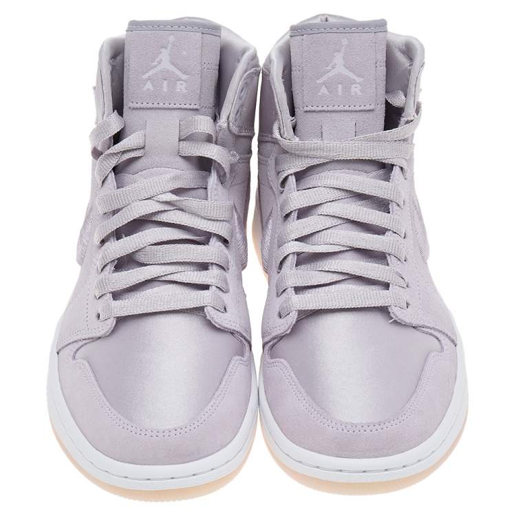 مملوكة مسبقًا Jordan Lilac Suede and Nylon Air Jordan 1 Retro Season of Her High Top Sneakers Size 39