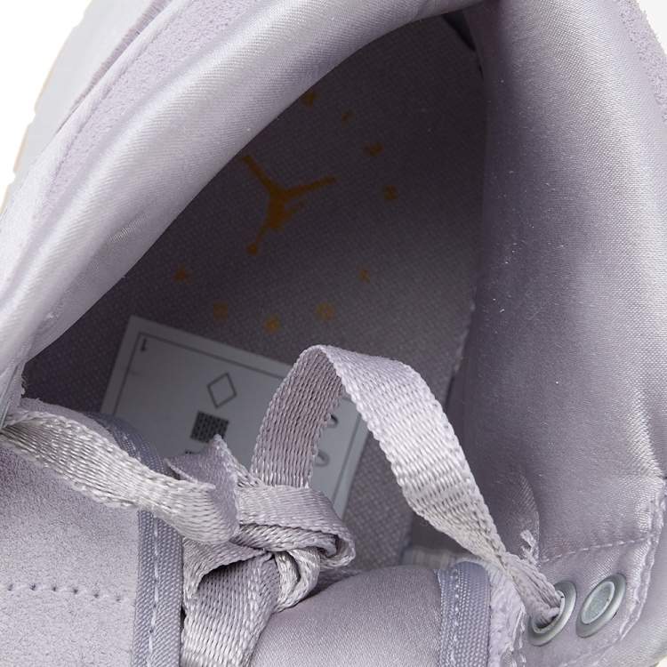 مملوكة مسبقًا Jordan Lilac Suede and Nylon Air Jordan 1 Retro Season of Her High Top Sneakers Size 39