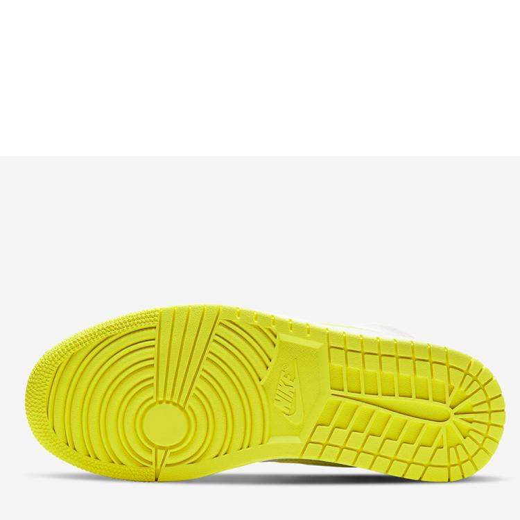 Pre Owned Jordan WMNS Jordan 1 Mid Voltage Yellow Sneakers Size US 7.5W (EU 38.5)