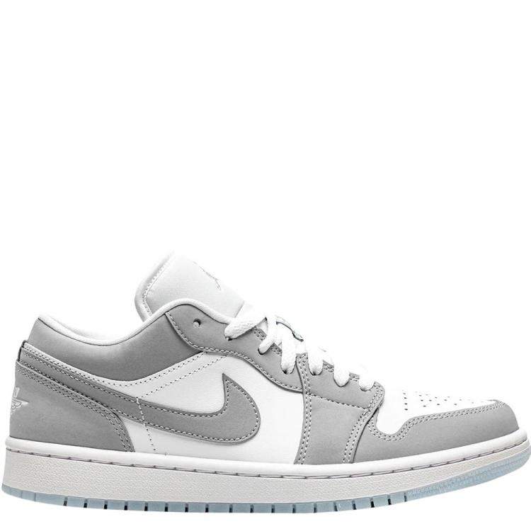 Pre Owned Jordan WMNS Jordan 1 Low Wolf Grey Sneakers Size US 9W (EU 40.5)