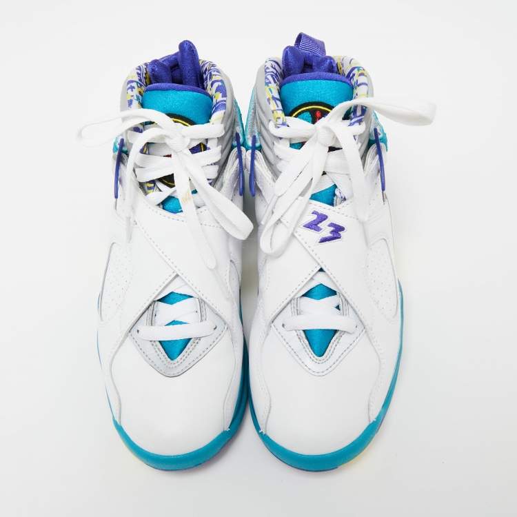 Pre Owned Jordan Multicolor Air Jordan 8 Retro High Top Sneakers Size 37.5 